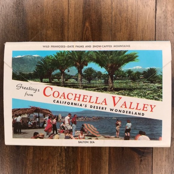 Vintage Coachella Valley CA Travel Postcard Book - Picture 2 of 8
